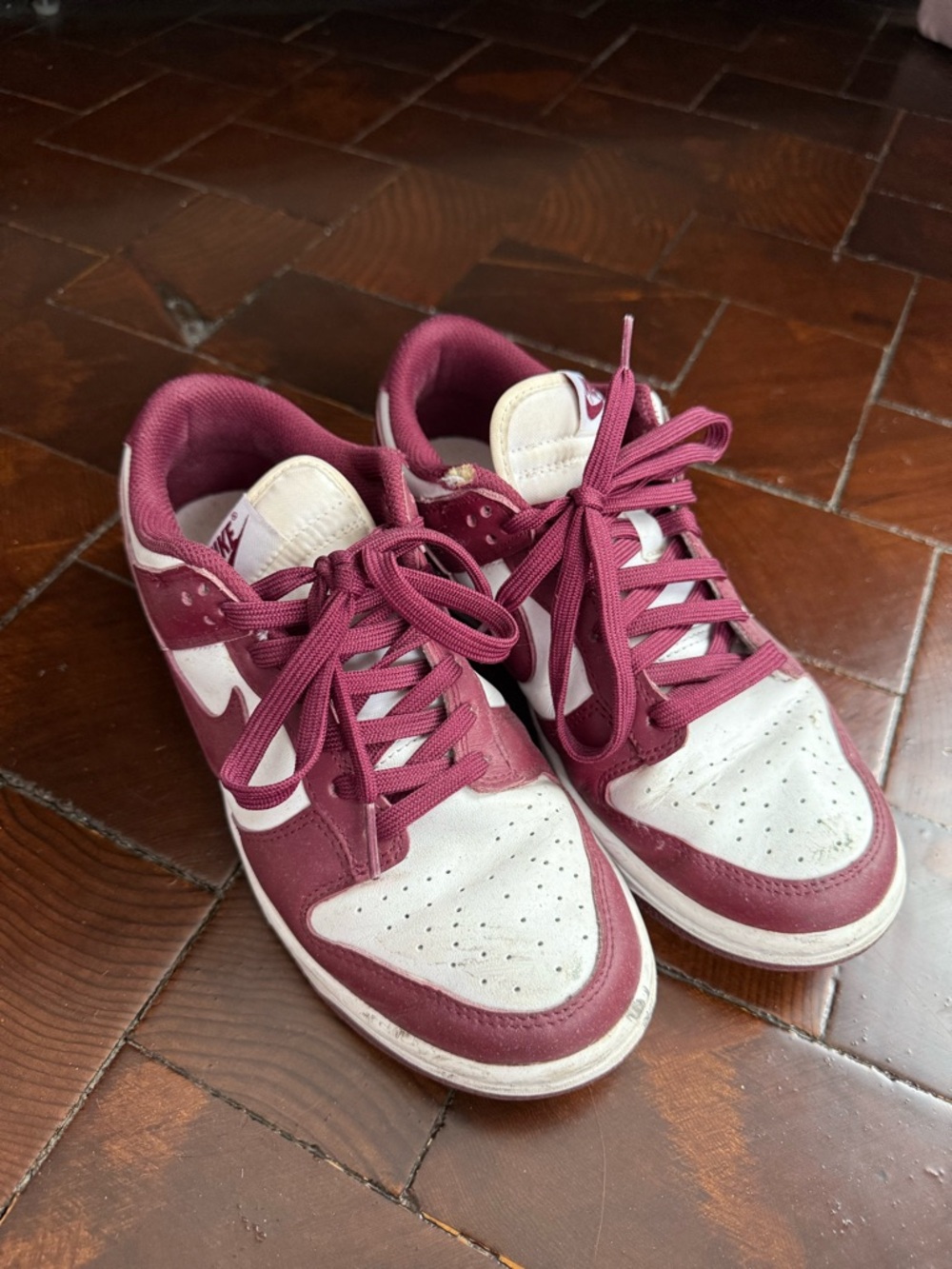 Nike Women Dunk Low Bordeaux Dark Beetroot Size 8W/6.5M Unisex Shoes Low Top